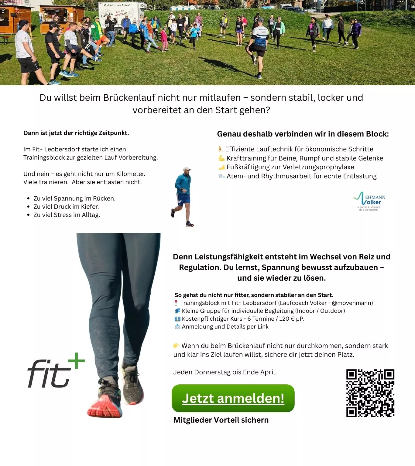 Lauftraining in Leobersdorf mit Laufcoach Volker Ehmann